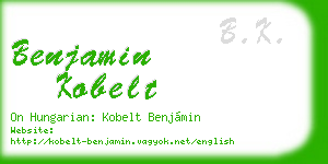 benjamin kobelt business card